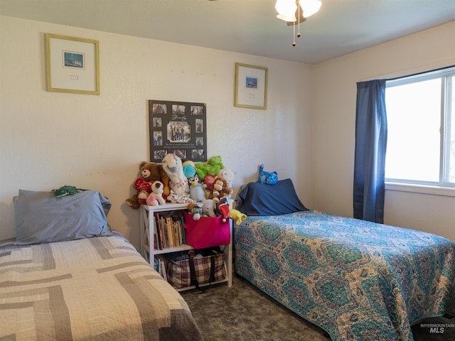 bedroom with carpet flooring