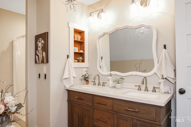 bathroom with vanity