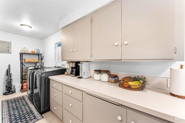 laundry area featuring independent washer and dryer