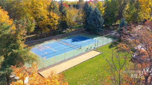 view of sport court