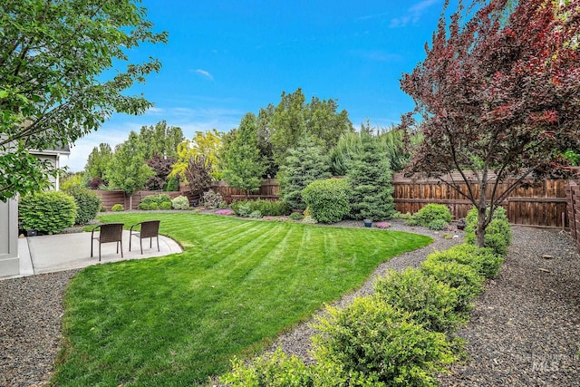 6922 N Agrarian, Meridian, ID 83646 - view of yard with a patio area
