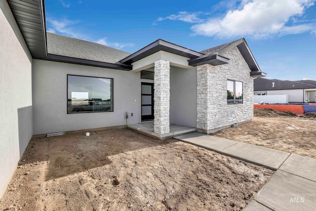 exterior space with a patio