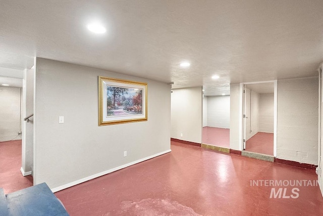 720 E Main St, Jerome, ID 83338 - finished below grade area featuring recessed lighting and baseboards