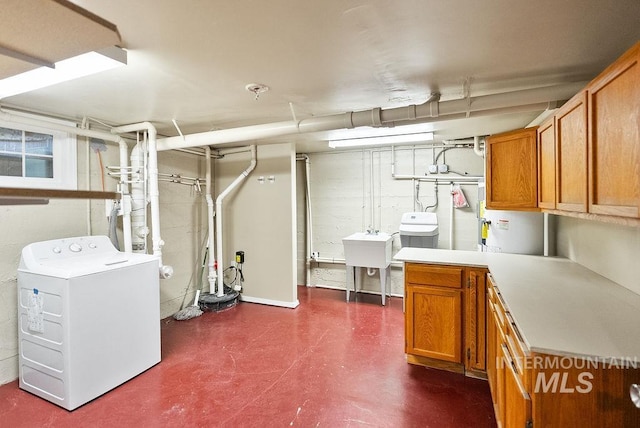 720 E Main St, Jerome, ID 83338 - finished below grade area with washer / clothes dryer and a sink