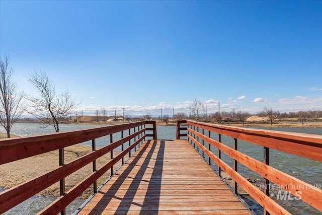 view of dock