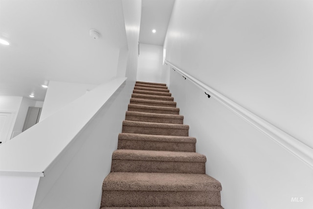 690 N Tessa Ave, Meridian, ID 83642 - staircase with recessed lighting