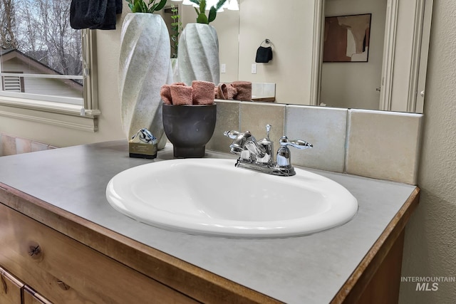 bathroom featuring vanity