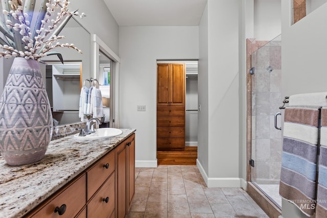 2411 S Marypost, Eagle, ID 83616 - bathroom with a shower stall and vanity