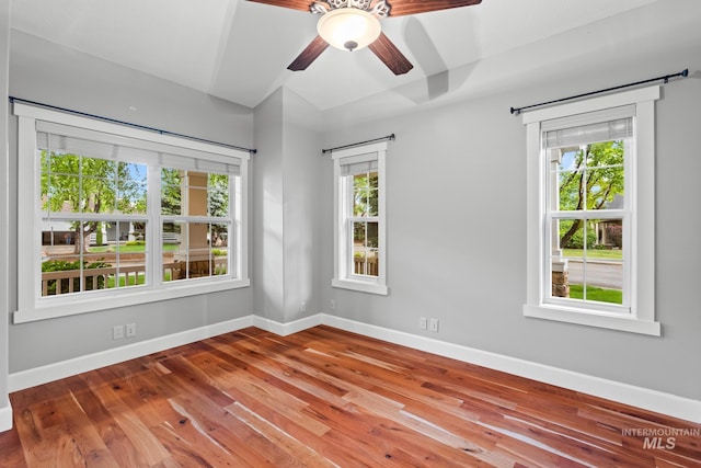 2411 S Marypost, Eagle, ID 83616 - unfurnished room featuring ceiling fan and hardwood / wood-style floors