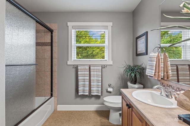 2411 S Marypost, Eagle, ID 83616 - bathroom with vanity and enclosed tub / shower combo