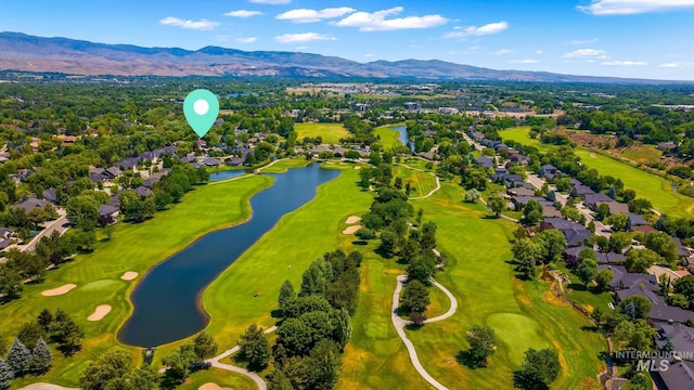 2411 S Marypost, Eagle, ID 83616 - aerial view of residential area featuring a water and mountain view
