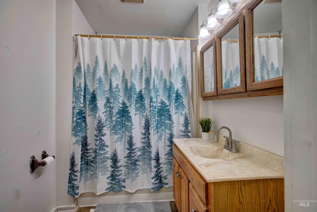 412 6th Ave N, Twin Falls, ID 83301 - full bath featuring vanity and a shower with curtain