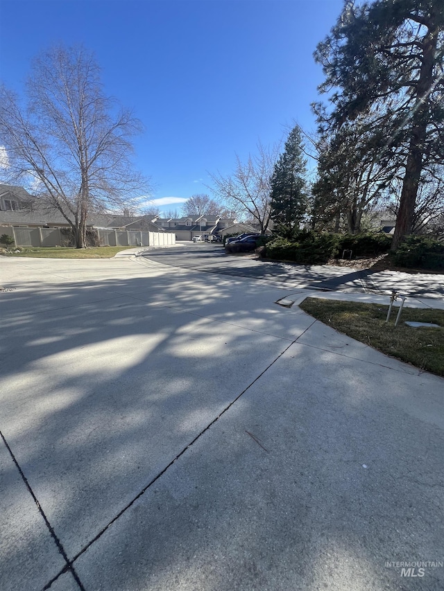 view of street with a residential view