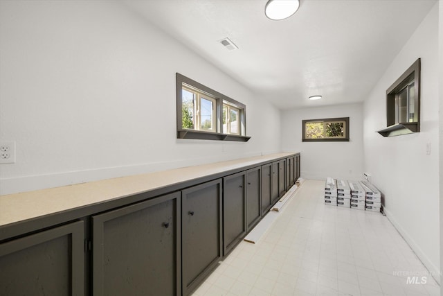 hallway with baseboards