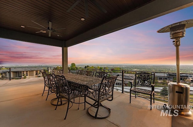 1519 S Galaxy Way, Boise, ID 83712 - view of patio / terrace featuring ceiling fan