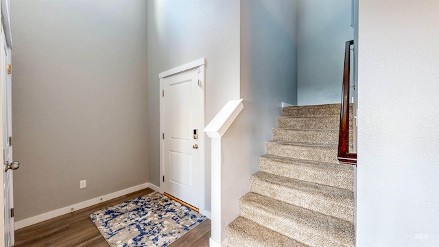 133 S Baraya Way, Meridian, ID 83642 - stairs with wood finished floors and baseboards