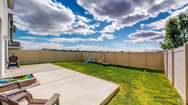 133 S Baraya Way, Meridian, ID 83642 - view of yard with a patio area and a playground