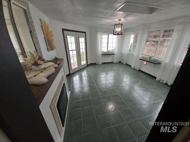 interior space featuring french doors