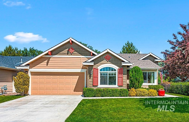 550 N Racing Water Way, Eagle, ID 83616 - view of front of house with an attached garage and concrete driveway
