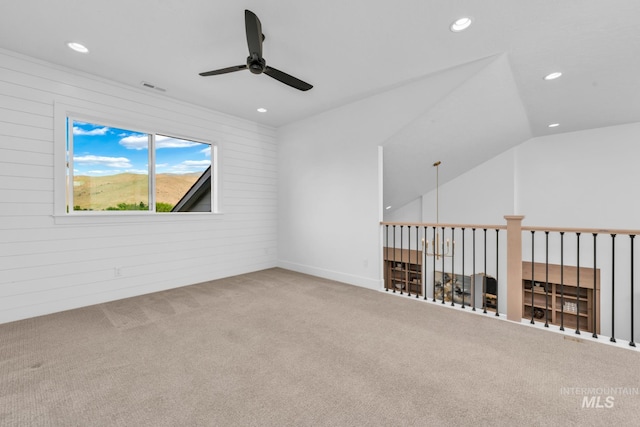 7060 E La Cuesta St, Boise, ID 83716 - carpeted spare room with a ceiling fan and recessed lighting