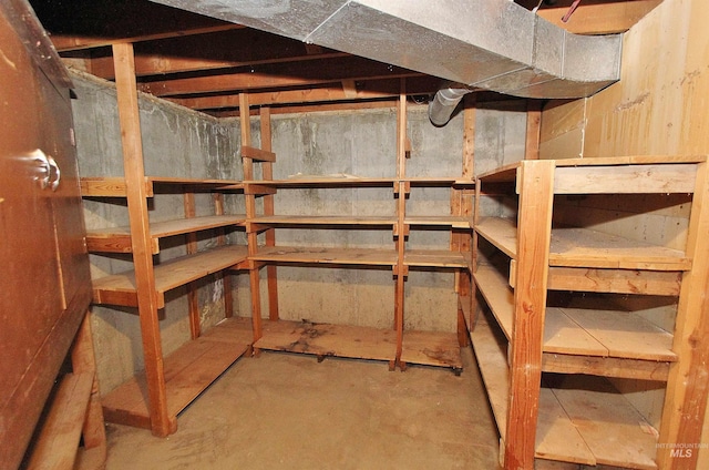 view of storage room