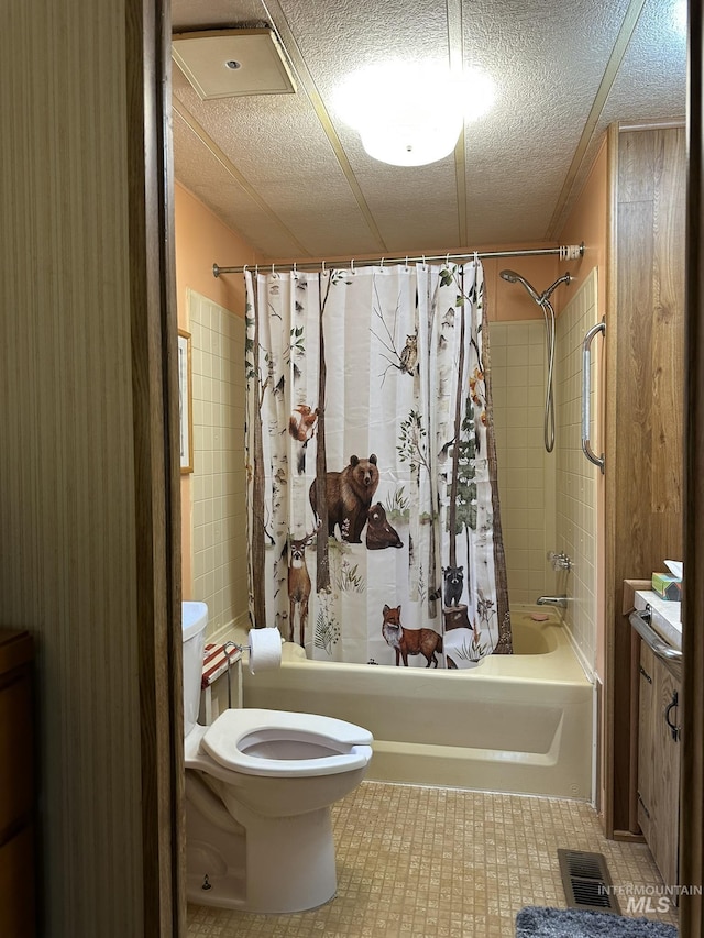 46 Aspen Way, Lowman, ID 83637 - bathroom featuring shower / bath combo with shower curtain and toilet