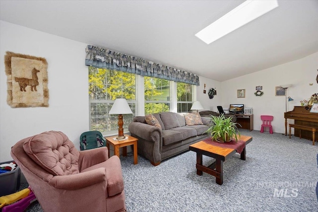321 S 600 E, Jerome, ID 83338 - carpeted living area featuring lofted ceiling