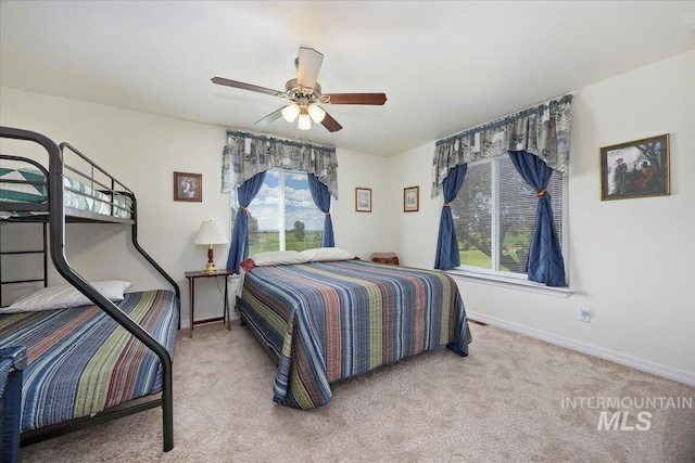 321 S 600 E, Jerome, ID 83338 - bedroom featuring carpet floors, baseboards, and ceiling fan