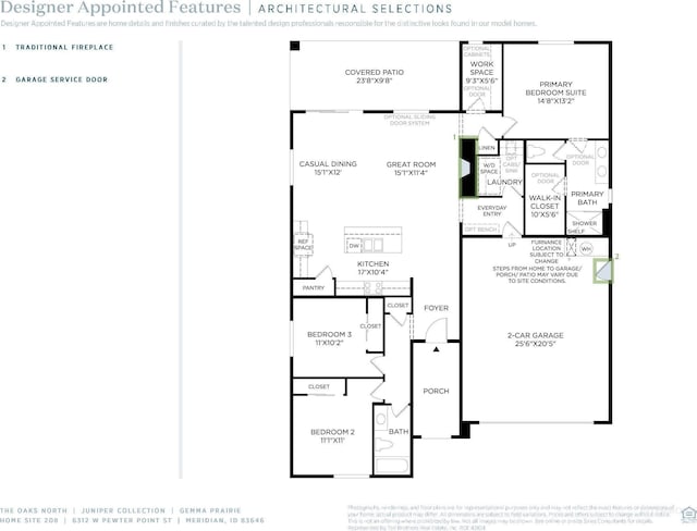 6312 W Pewter Point St, Meridian, ID 83646 - view of layout