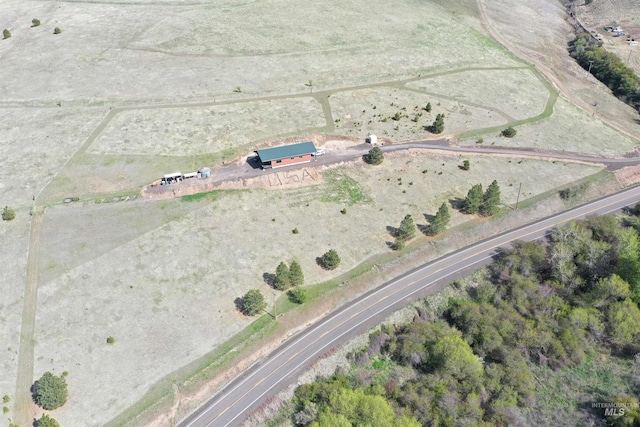 bird's eye view featuring a rural view