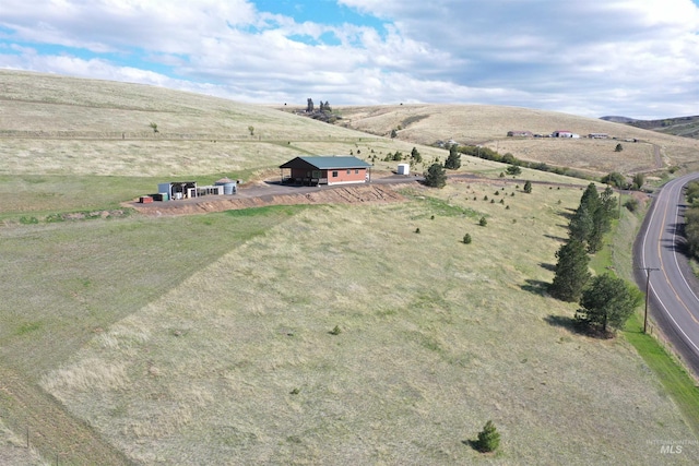 drone / aerial view featuring a rural view