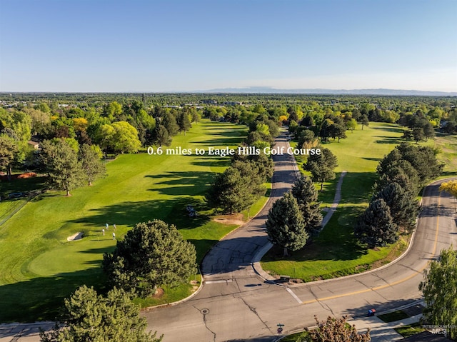 aerial view of a golf club