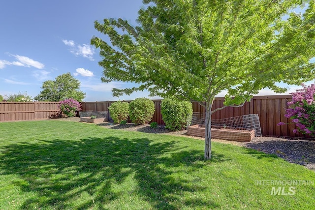 3713 W Ladle Rapids St, Meridian, ID 83646 - view of yard featuring a fenced backyard
