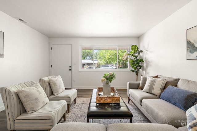 64 Borah, Nampa, ID 83651 - living area featuring wood finished floors and baseboards