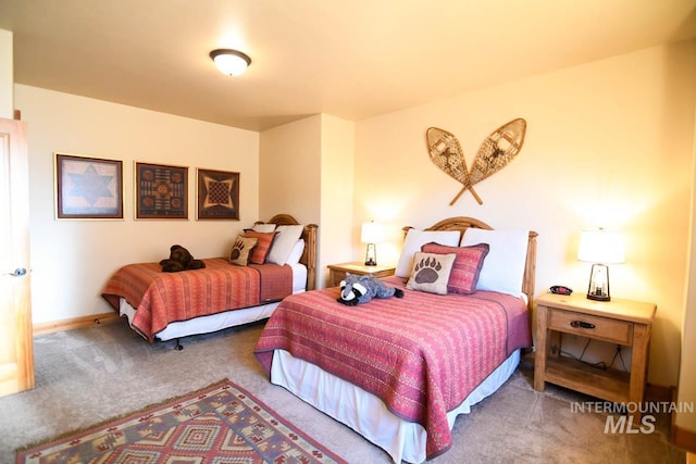 bedroom with carpet flooring