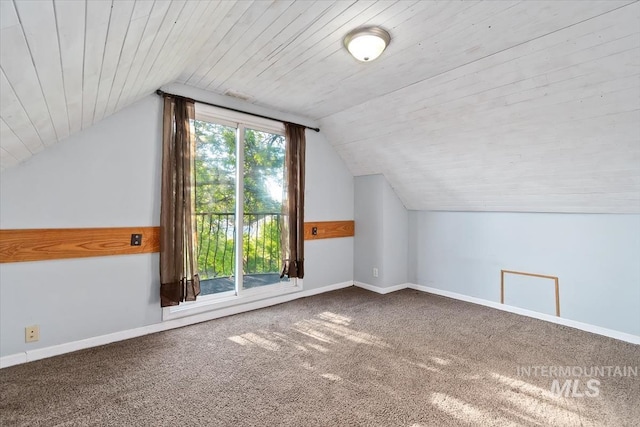 316 Maple Ave, Emmett, ID 83617 - additional living space with lofted ceiling, carpet floors, and baseboards
