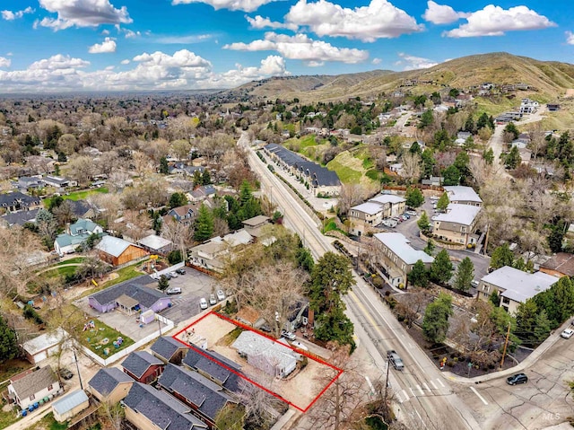 2517/2519 N 21st, Boise, ID 83702 - birds eye view of property with a residential view and a mountain view