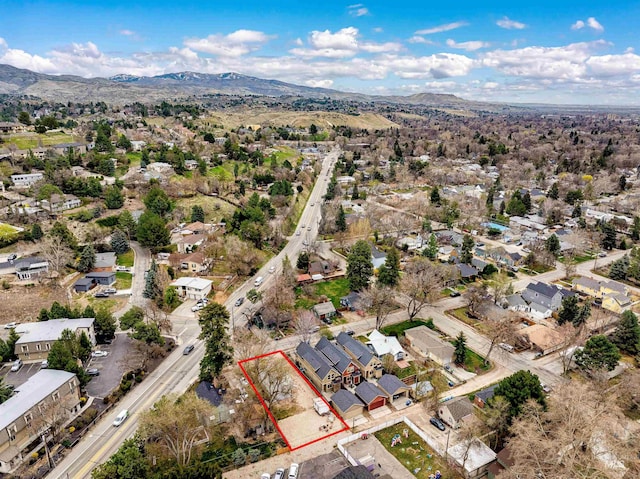 2517/2519 N 21st, Boise, ID 83702 - drone / aerial view featuring a residential view and a mountain view