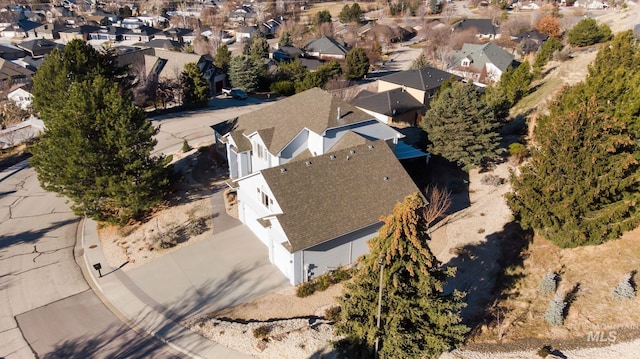 drone / aerial view featuring a residential view