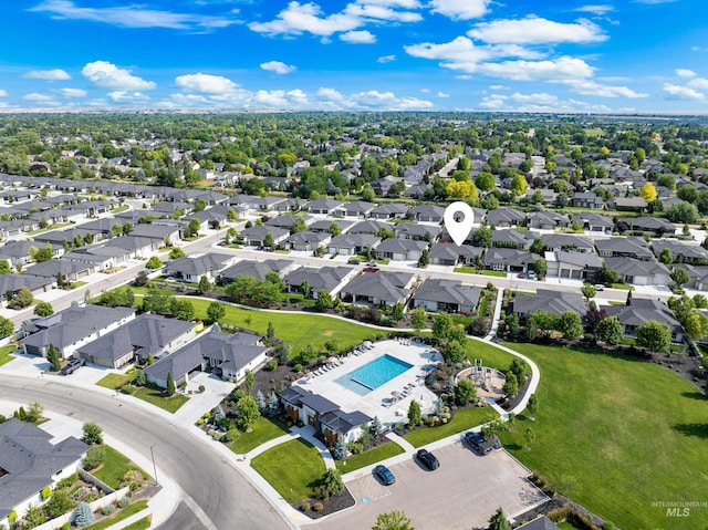 4213 E Divide Pass St, Meridian, ID 83642 - bird's eye view of a pool area
