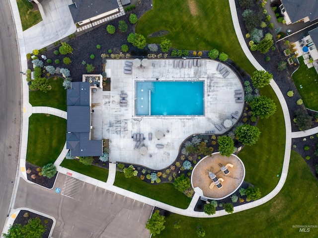 4213 E Divide Pass St, Meridian, ID 83642 - bird's eye view of a pool
