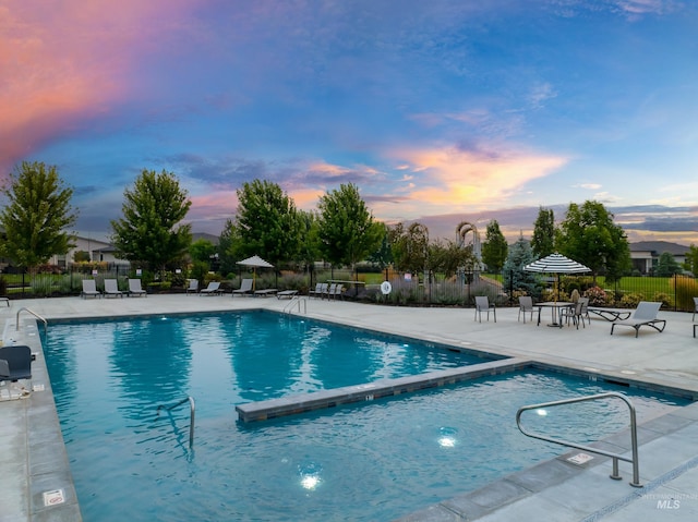 4213 E Divide Pass St, Meridian, ID 83642 - community pool with a patio area