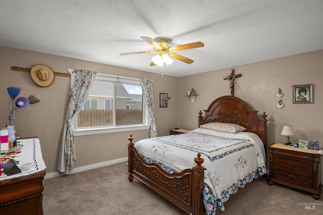 642 Oak St, Twin Falls, ID 83301 - bedroom featuring carpet floors, baseboards, and a ceiling fan
