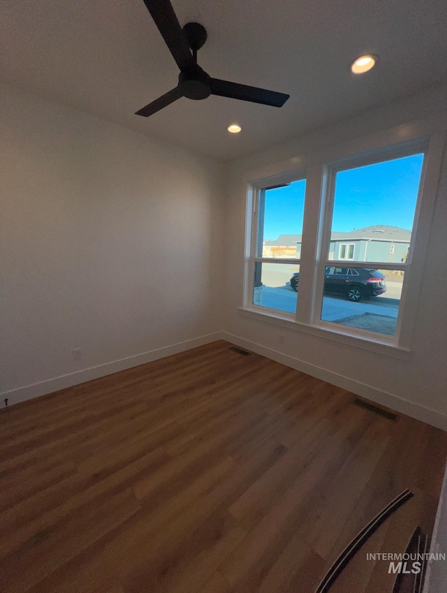 11233 S Saylis Pl, Kuna, ID 83634 - empty room featuring dark wood-type flooring and ceiling fan