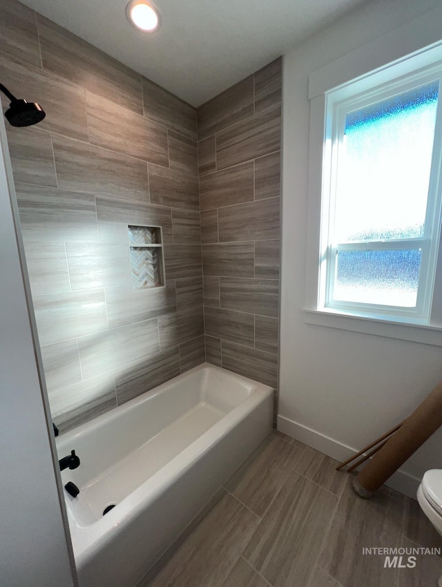 11233 S Saylis Pl, Kuna, ID 83634 - bathroom with tiled shower / bath and toilet