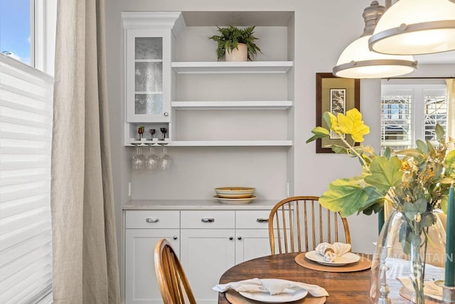 dining room featuring a wealth of natural light