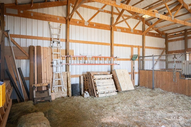 view of horse barn