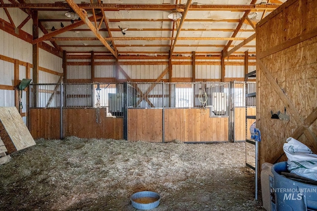 view of horse barn