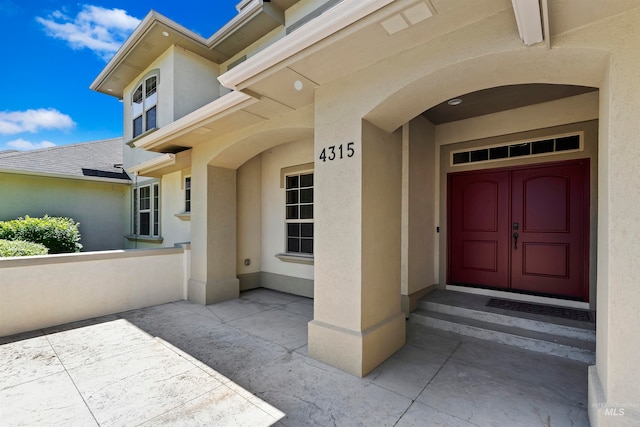 4315 N Nuova Ave, Meridian, ID 83646 - entrance to property with stucco siding