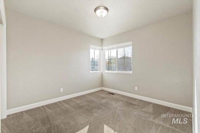 spare room with carpet floors